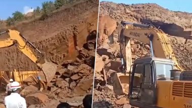 Chhattisgarh: Four Labourers Killed After Rock Caves in at Dantewada Mine, Investigation Underway (Watch Video)